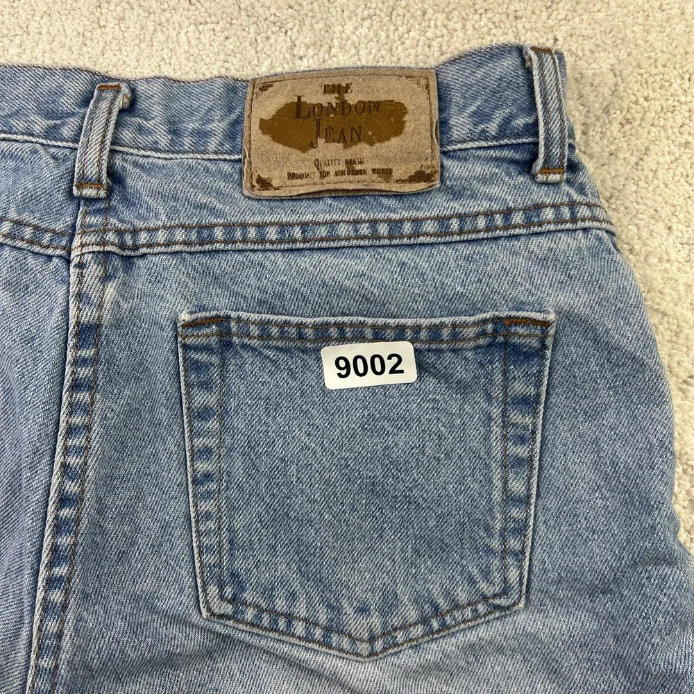 The London Jean Shorts Moda International Cut Offs High Waist Size 8 USA Vtg 80'